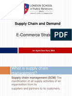 Supply Chain and Demand: E-Commerce Strategies