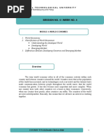 Session No. 4 / Week No. 4: 1. World Economies 2. Classification of World Economies