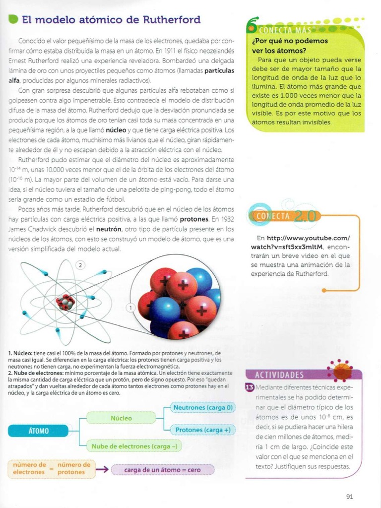 Modelo Atómico de Rutherford | PDF