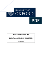 Quality Assurance Handbook: Education Committee