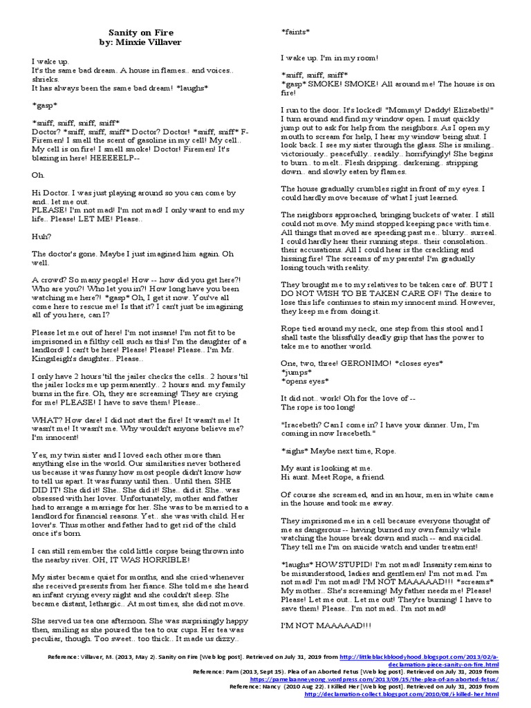 List Of Declamation Pieces – (DOC) TOP UNDYING DECLAMATION PIECES – PMVG