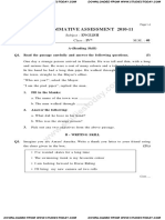 CBSE Class 4 English Revision Worksheet