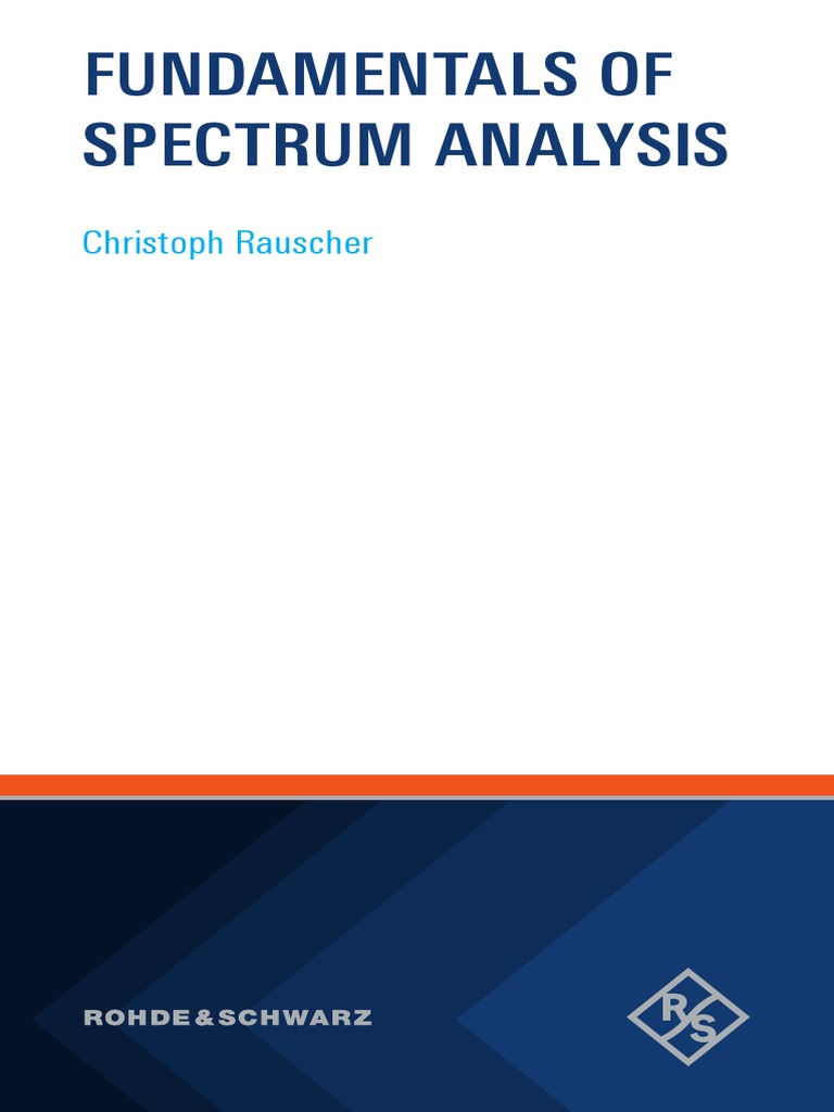 Fundamentals of Spectrum Analysis PDF Spectral Density Electrical