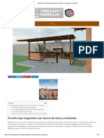 Diseño de Parrilla Tipo Argentina - Diseño de Terrazas y Parrillas