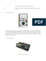 Multimeter Fungsi Ukur Analog Digital