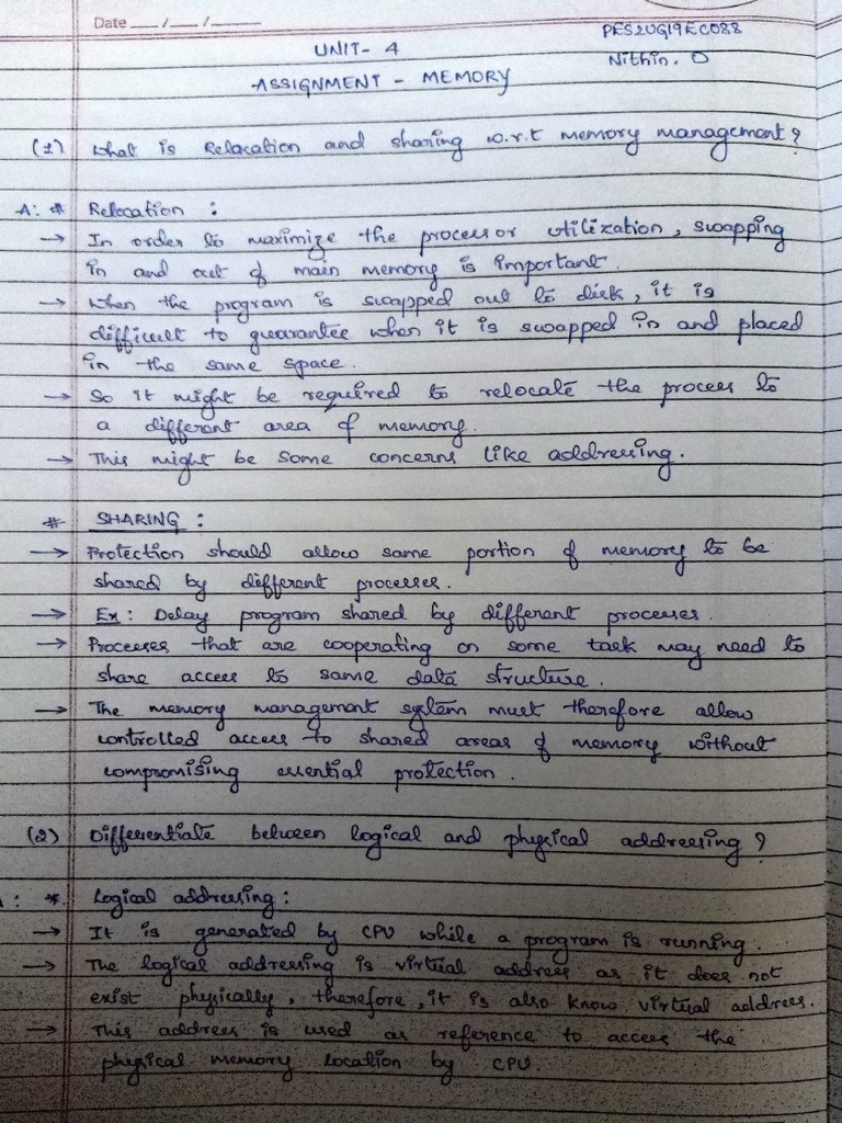 Memory Management for IT Students | PDF