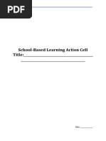 School Learning Action Cell Matrix and Format