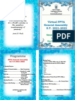 Virtual FPTA General Assembly S.Y. 2021-2022: November 5, 2021 10:00 AM Via Google Meet