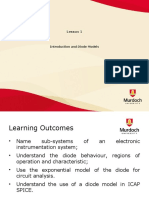 Lesson 1 - Introduction and Diode Models