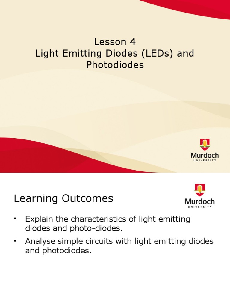 LED and Photodiode Operations Explained | PDF | Diode | Light Emitting ...