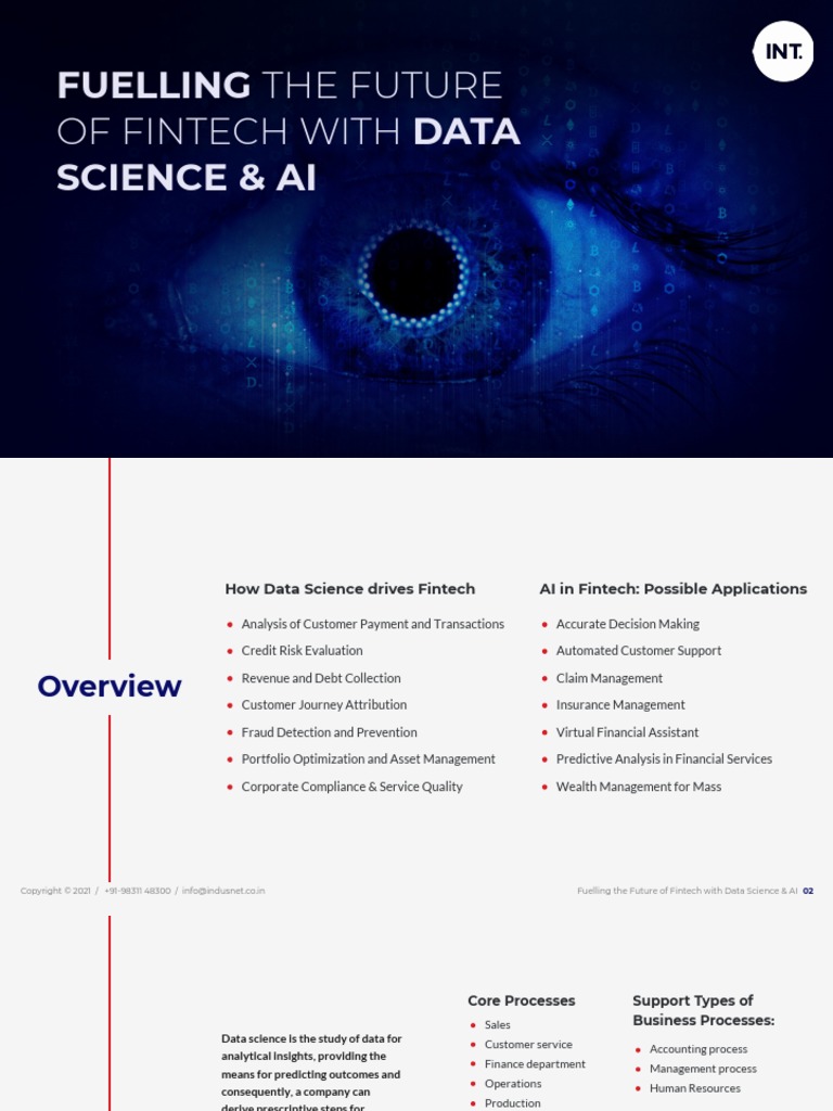 Fueling The Future of Fintech With Data Science and AI | PDF ...