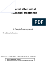 Referral After Initial Hormonal Treatment