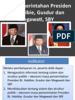 Pemerintahan Habibi, Gusdur Dan Megawati