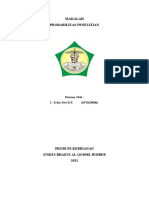 Makalah Probabilitas Penelitian: Disusun Oleh: 1. Erika Dwi R.R (1876620006)