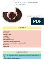 Stabilization: of Soil Using Waste Fibre Materials