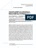 (1997) williamson SAFETY CLIMATE