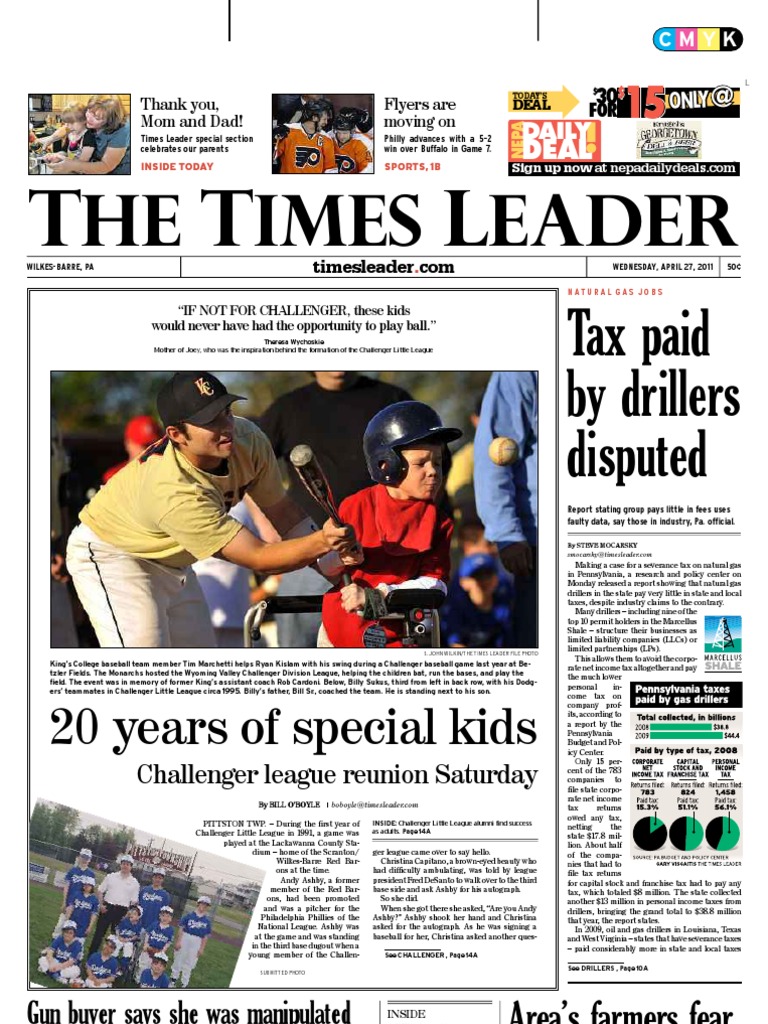 مرهم Times Leader 04-27-2011 | PDF | Wilkes Barre | Pennsylvania مرهم