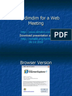 Using Dimdim for a Web Meeting