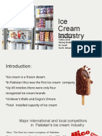 Ice Cream Industry: Group Members: Maryam Javed Fatima Jamil Minhaj Khalid M. Ismail Rai M. Ibtisam