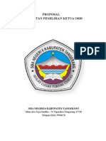 Proposal Kegiatan Pemilihan Ketua Osis: Jalan Aria Jaya Sentika - 52 Tigaraksa Tangerang 15720 Telepon (021) 5990276