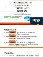 Assisting With The Use of Urinal& Bedpan