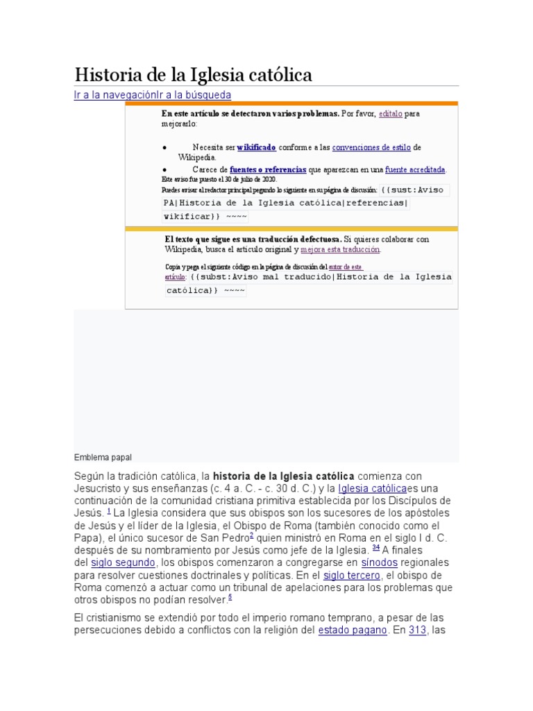 Historia de La Iglesia Católica | PDF | imperio Bizantino | Iglesia ...
