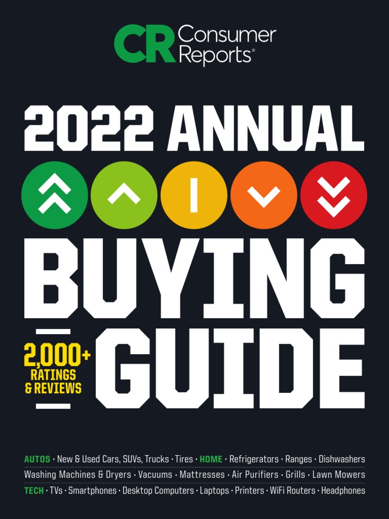 Consumer Reports Buying Guide 2022 PDF Reliability Engineering Tools