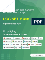 Ugc Net Xam: Paper I Previuos Paper