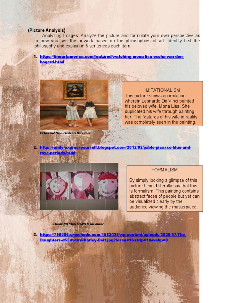 TASK 3 Picture Analysis | PDF | Paintings | Aesthetics