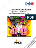 Homeroom Guidance: Quarter 1 - Module 1: My Study Habits Version 4.0
