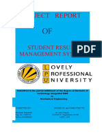 Project Report: Student Result Management System