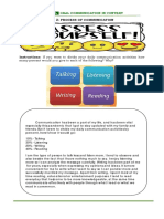 Chapter 2: Process of Communication: Oral Communication in Context