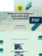 Sosialisasi Jalur Mandiri 2021