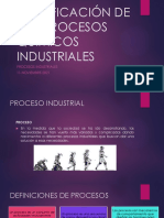 Clasificación de Los Procesos Químicos Industriales