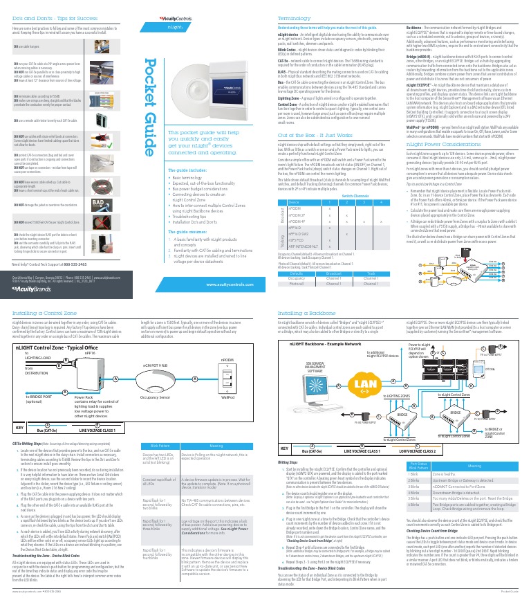 Nlight Pocket Guide - 11x17 PDF | PDF | Computer Network | Electricity