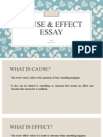 Unit 2 - Writing - Cause & Effect Essays