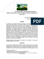 Tecnologias Da Informação e Comunicação Na Gestão