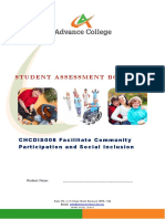 CHCDIS008 Facilitate Community Participation and Social Inclusion SAB v3.1 - THEORY