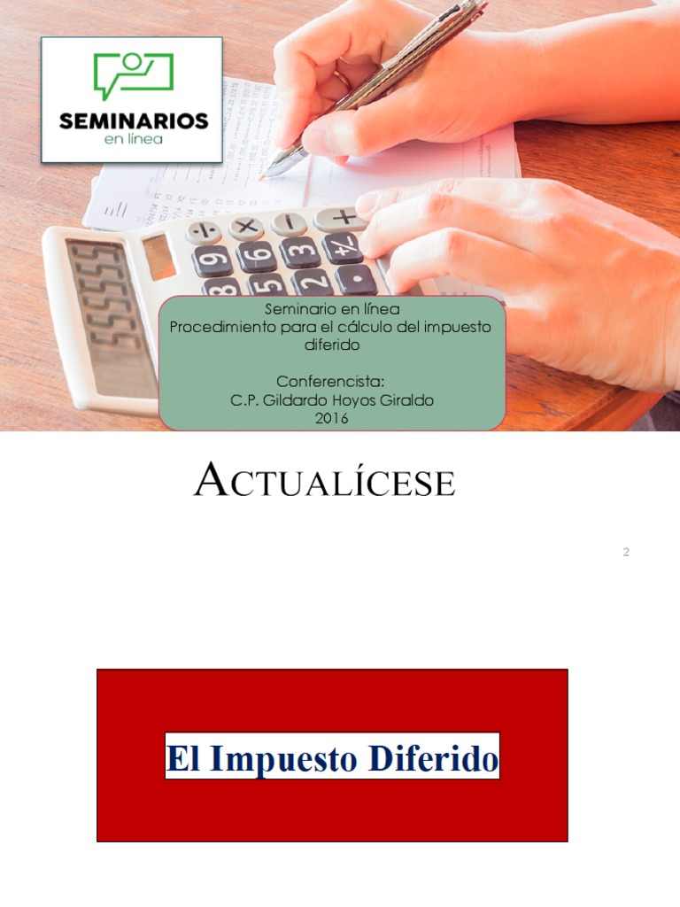 Procedimiento para El Calculo Del Impuesto Diferido | PDF