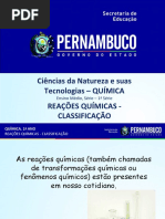 Reações Químicas - classificação