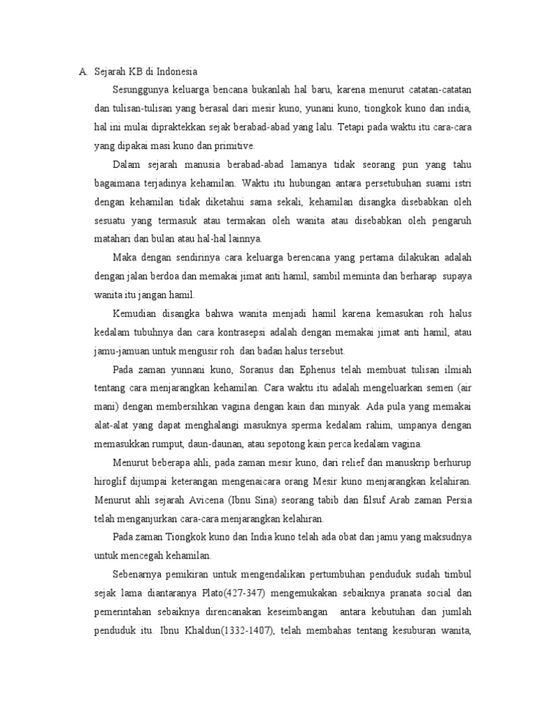 Sejarah KB Di Indonesia  PDF