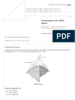 Compound and Reversed Curves - Surveying and Transportation Engineering