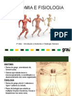 1 Aula - Introdução A Anatomia e Fisiologia Humana