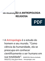 ANTROPOLOGIA Introducao Antropologia Religiosa