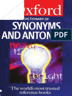 The Dictionary of Synonyms and Antonyms (Oxford Pa 16528383