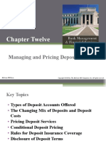 Chapter Twelve: Managing and Pricing Deposit Services