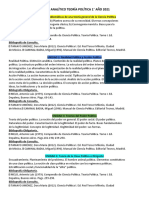 PARCIAL Programa Analitico y Resumen TEORÍA POLÍTICA. 2021 1° Año