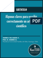 Algunas Claves Para Escribir Correctamente Un Artículo Científico 2010