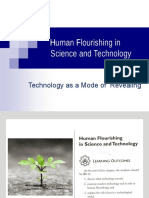 Human Flourishing in Science and Technology: Technology As A Mode of Revealing