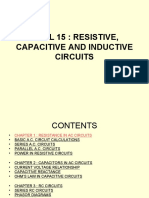 Goal 15: Resistive, Capacitive and Inductive Circuits